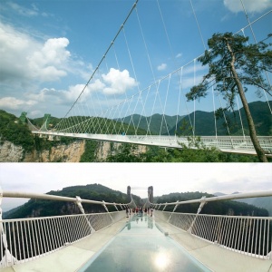 Ponte de vidro, na China