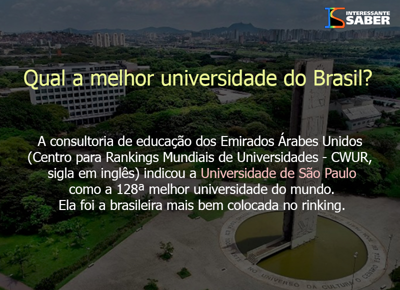 a melhor universidade do Brasil 