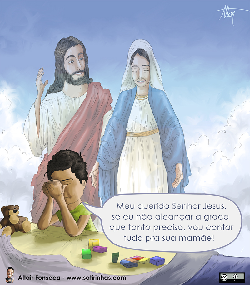 conte com o auxílio da Virgem Maria